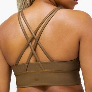 Lululemon Energy Sports Bra Long Line Shine Size 4